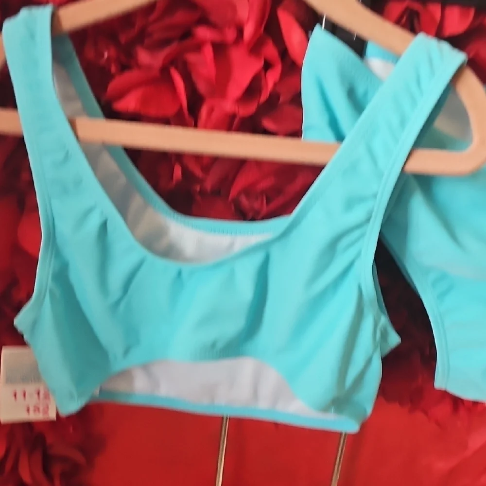 Girls NWT urquoise Vacay Forever Bikini Set Size 11-12 Years